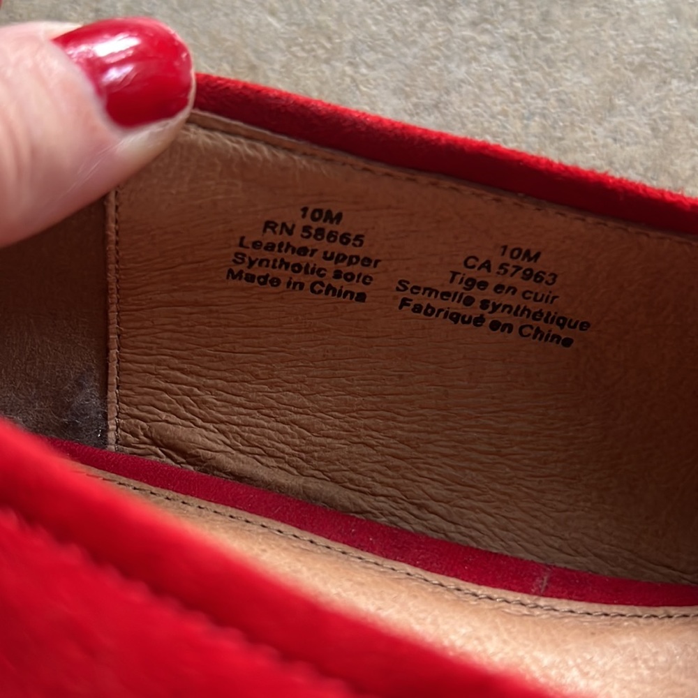 Halogen Red Suede Loafers - Picture 9 of 13